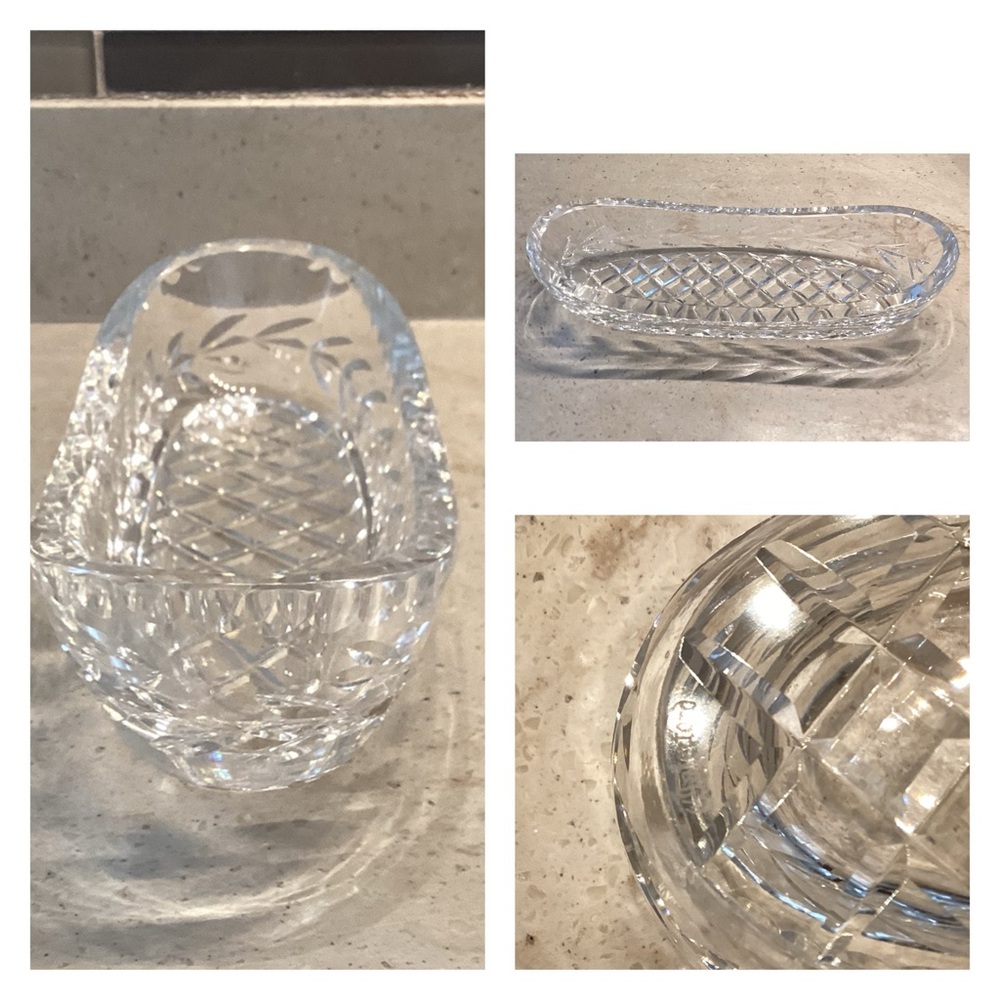 🚨Final Sale🚨!! Vintage Waterford Crystal Oval Celery,Relish,Cracker Dish, ect